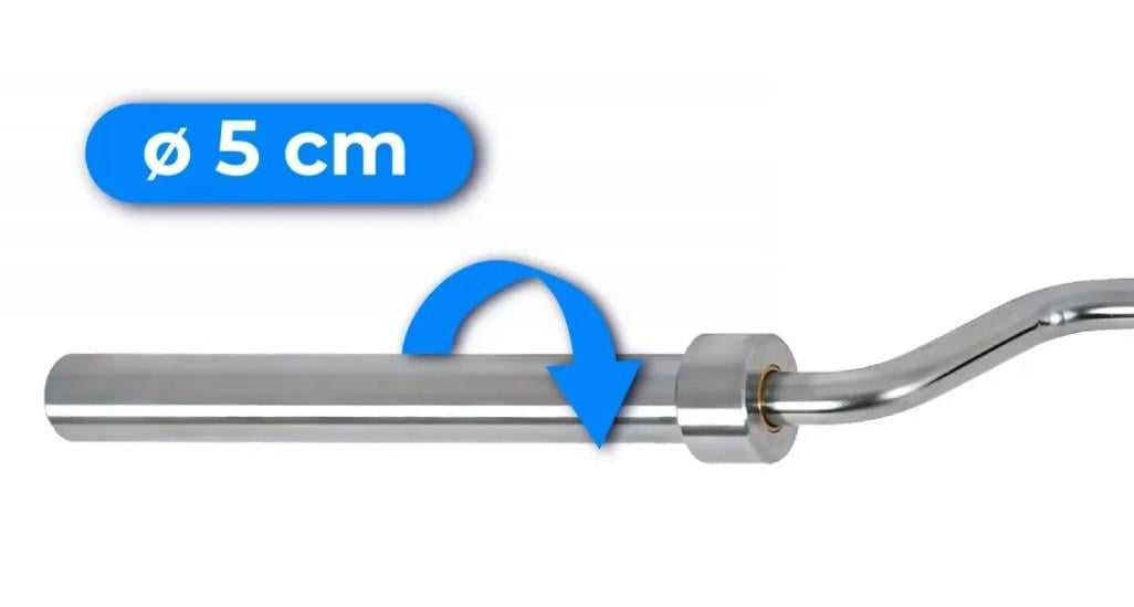 Олимпийский гриф для приседаний Thunder 244/50 (SQUAT-BAR-224/50) - фото 5