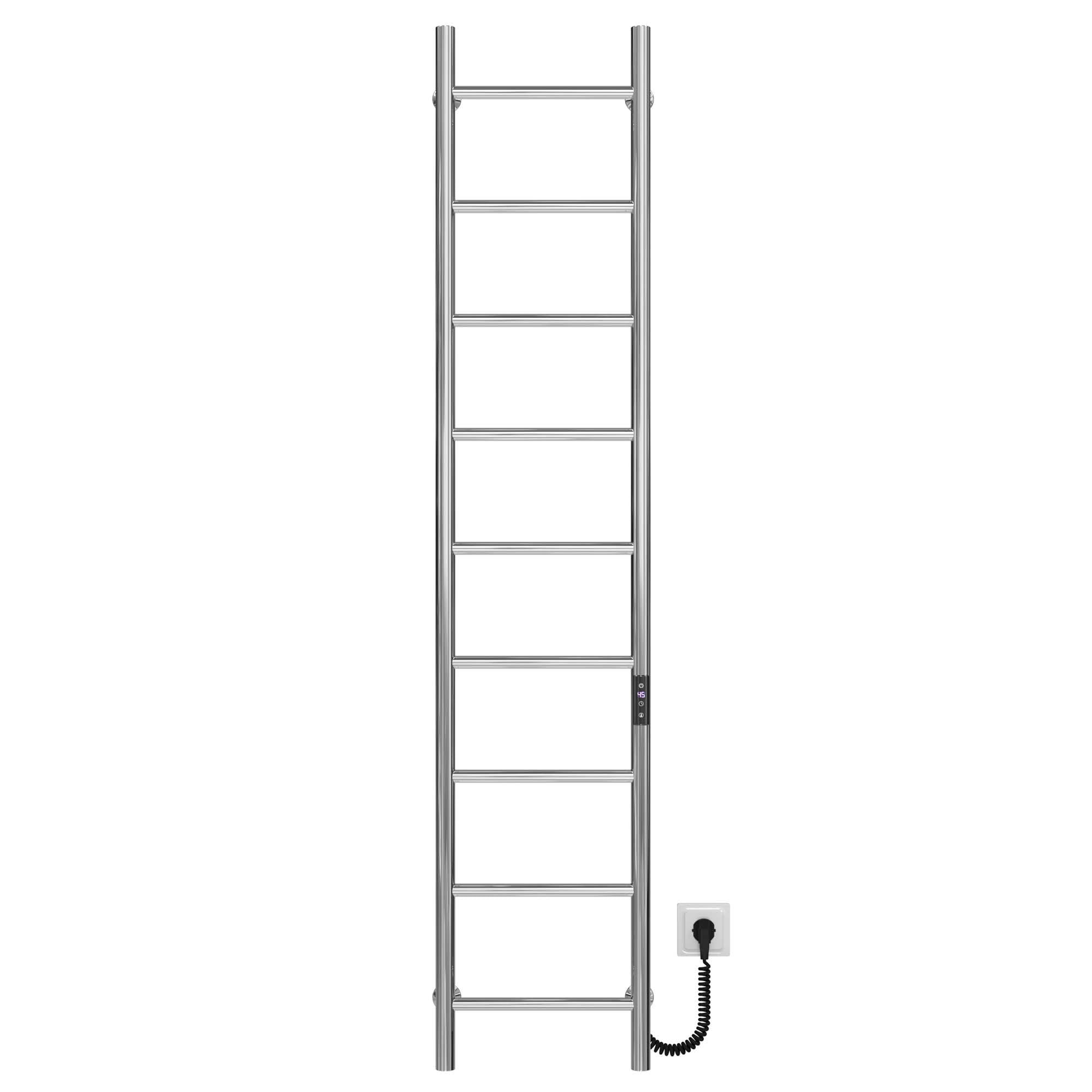 Рушникосушарка електрична Deffi Оріон П9 JD03 праве підключення нержавіюча сталь 400х1600 мм Хром (C.OR.160.40.9.E.C.R.1)