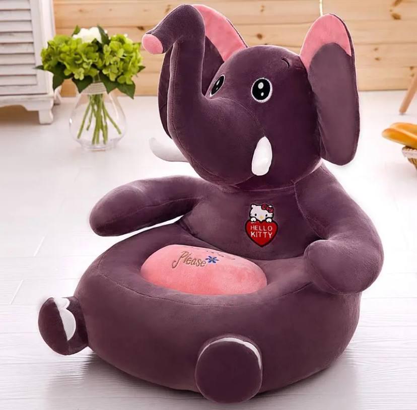 М'яке крісло дитяче Слоник Темно-коричневий (781082) М'яке крісло дитяче Слоник Темно-коричневий (781082)