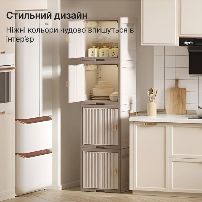 Органайзер для зберігання речей у шафу TidyQ пластиковий квадратний 32 л (T-HE060) - фото 2