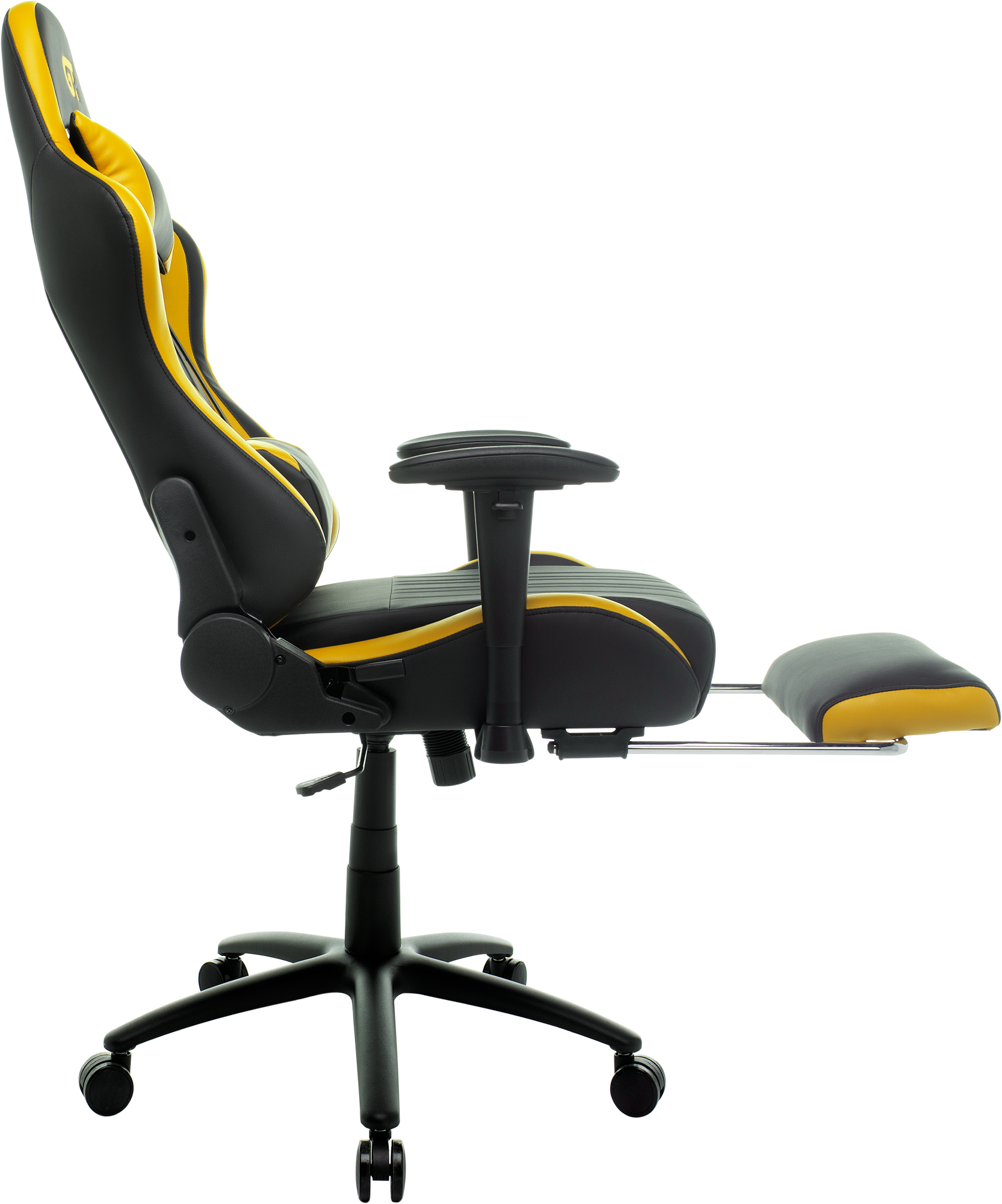 Крісло геймерське GT Racer X-2534-F Black/Yellow - фото 5