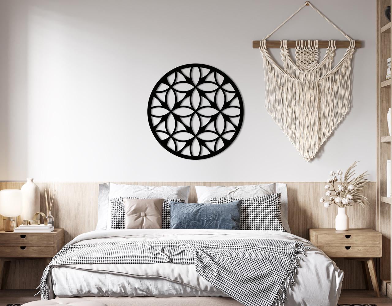Декоративное панно на стену Upwood Decor Circle-056 37 70х70 см Black (1580343595)