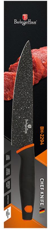 Нож поварской Berlinger Haus Granit Diamond 20 см с мраморным покрытием клинка (BH-2294) - фото 2 Нож поварской Berlinger Haus Granit Diamond 20 см с мраморным покрытием клинка (BH-2294) - фото 2