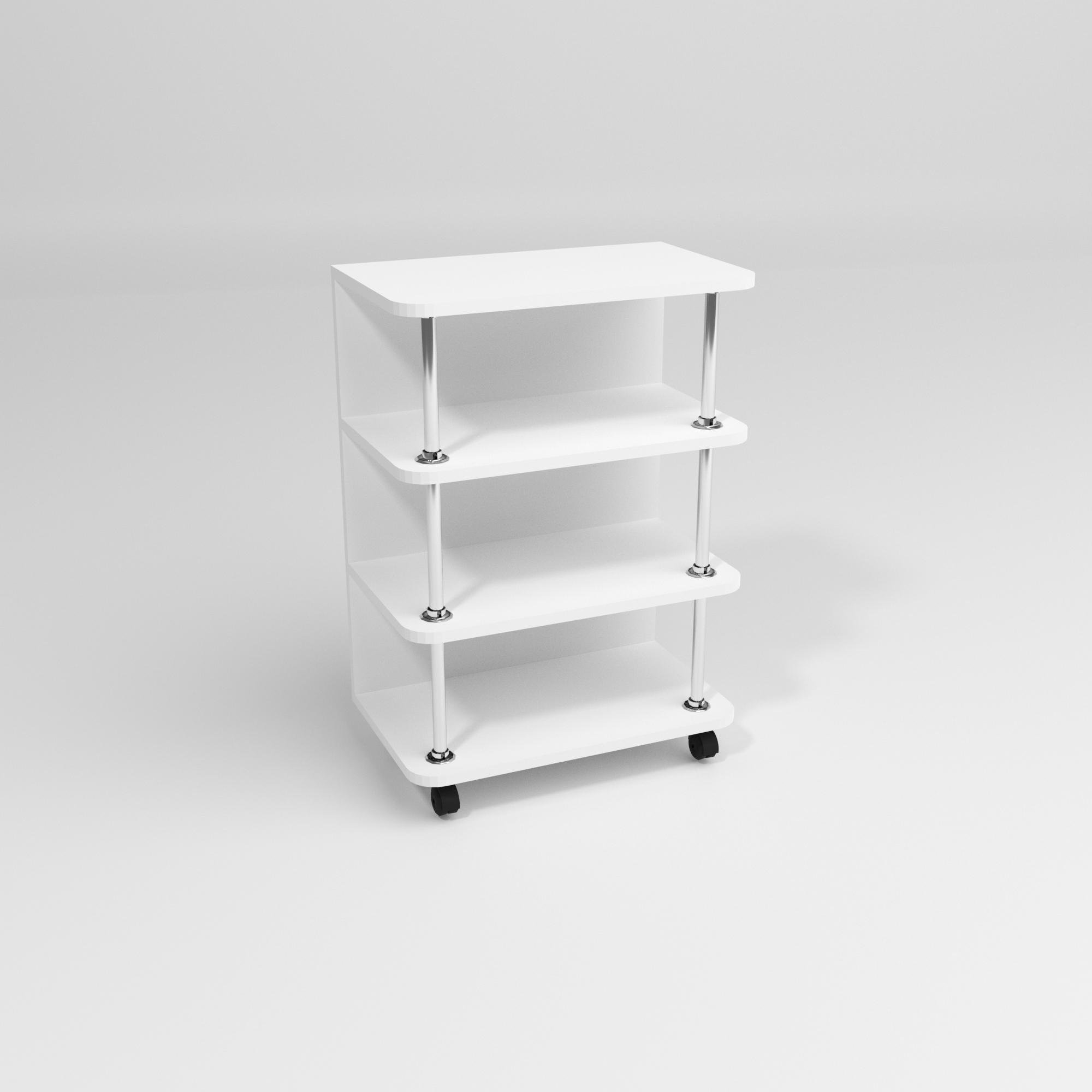 Тумба мобильная ТМ-3 500х300х700 мм Белый (12656) Тумба мобильная ТМ-3 500х300х700 мм Белый (12656)