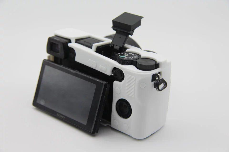 Чехол защитный силиконовый для фотоаппаратов Sony A6300 A6400 Белый