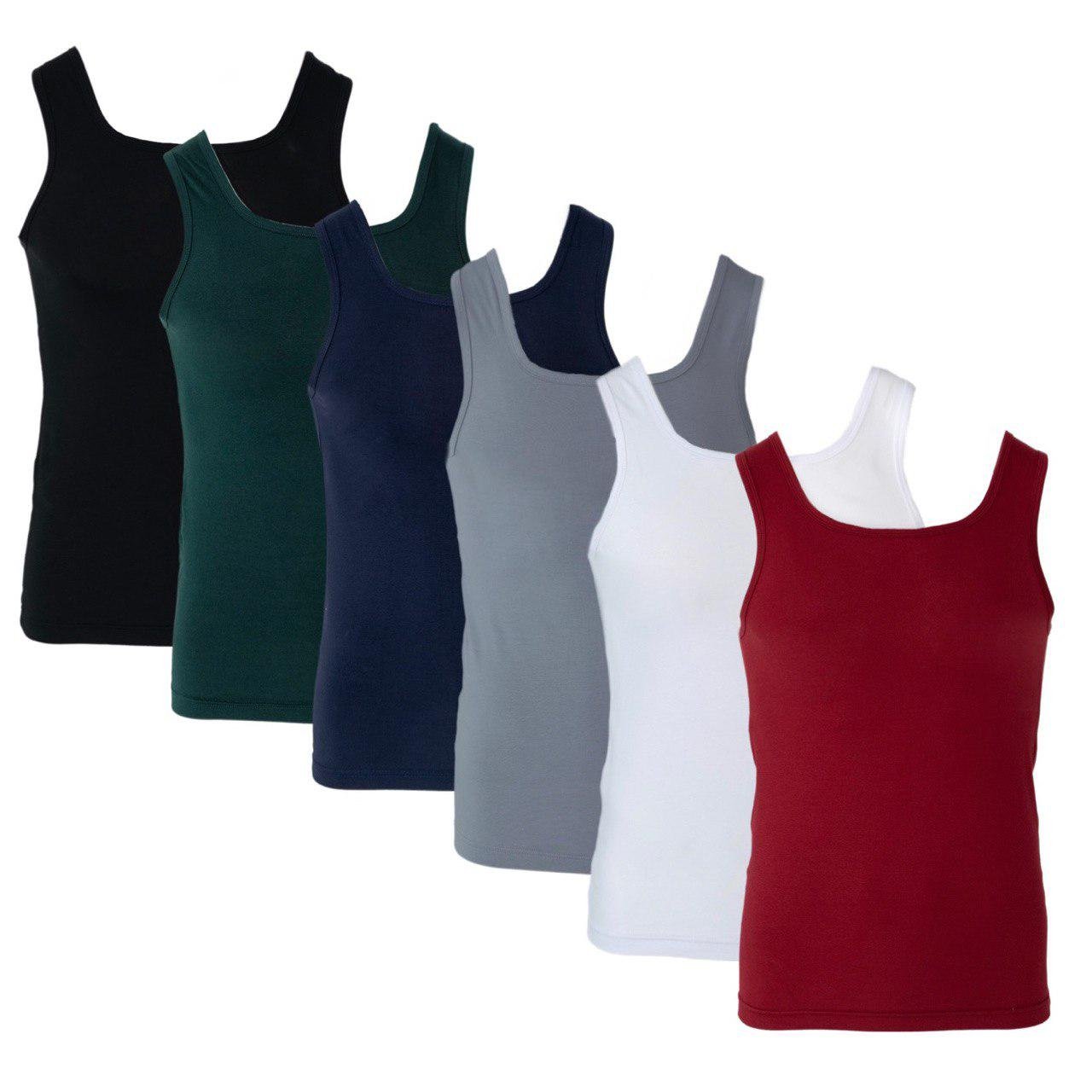 Набір майок чоловічих М 6 шт. Різнокольоровий (31285574)