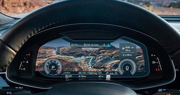 Защитное стекло Pixsel гибридное матовое на панель приборов Audi A6/S6/RS6 12" 2019