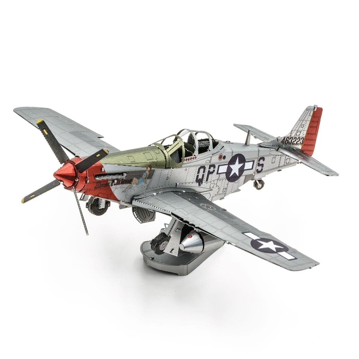 Металлический конструктор Metal Earth Mustang P51D Sweet Arlene MMS180 (52560842) - фото 1