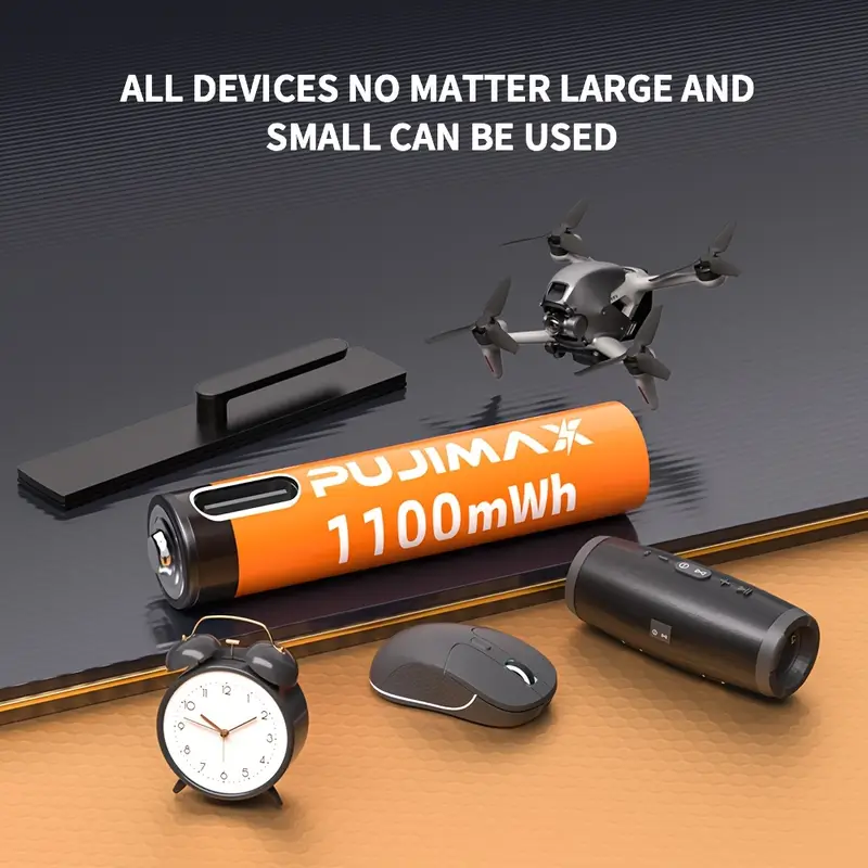 Батарея аккумуляторная литиевая AAA PUJIMAX 1,5V 1100 мВт·ч 4 шт. (28595568) - фото 3 Батарея аккумуляторная литиевая AAA PUJIMAX 1,5V 1100 мВт·ч 4 шт. (28595568) - фото 3