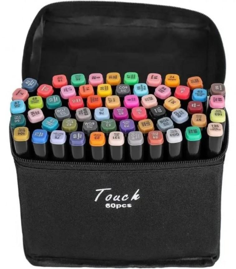 Набор скетч-маркеров двухсторонних YULIN в чехле 60 шт. (MX-00007172) - фото 7 Набор скетч-маркеров двухсторонних YULIN в чехле 60 шт. (MX-00007172) - фото 7