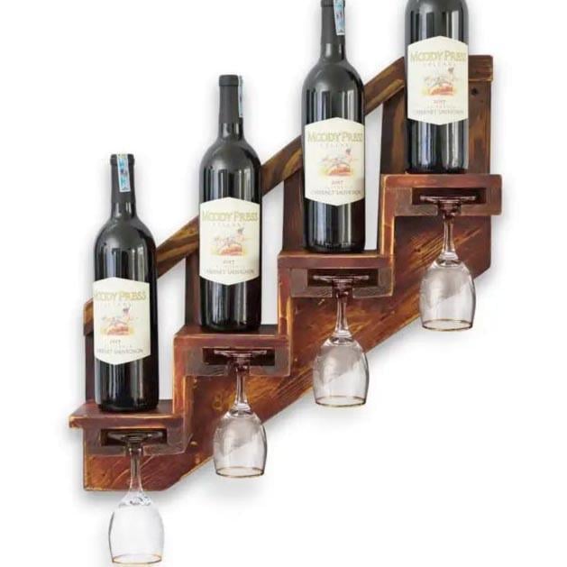Полка для вина настенная из дерева Таянаги Макоре (ПНК-026726)