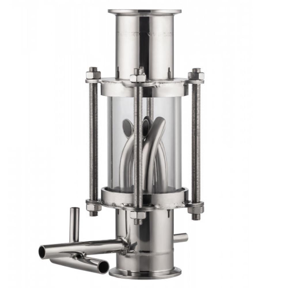 Узел подачи пара Вкус и отвод барды кламп 2"