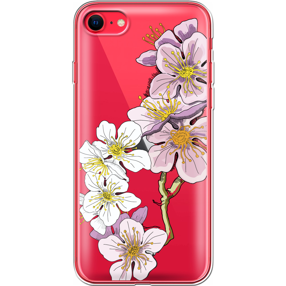 Чехол BoxFace Apple iPhone 7/8 SE  2020 Cherry Blossom Прозрачный силикон (26205-cc4-26205)
