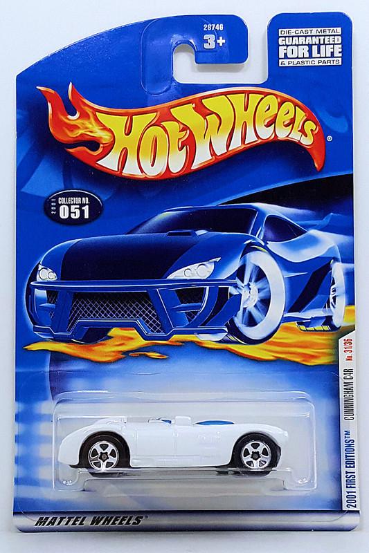 Игрушечная машинка Hot Wheels Cunningham C4R 2001 First Editions №051 (28746)