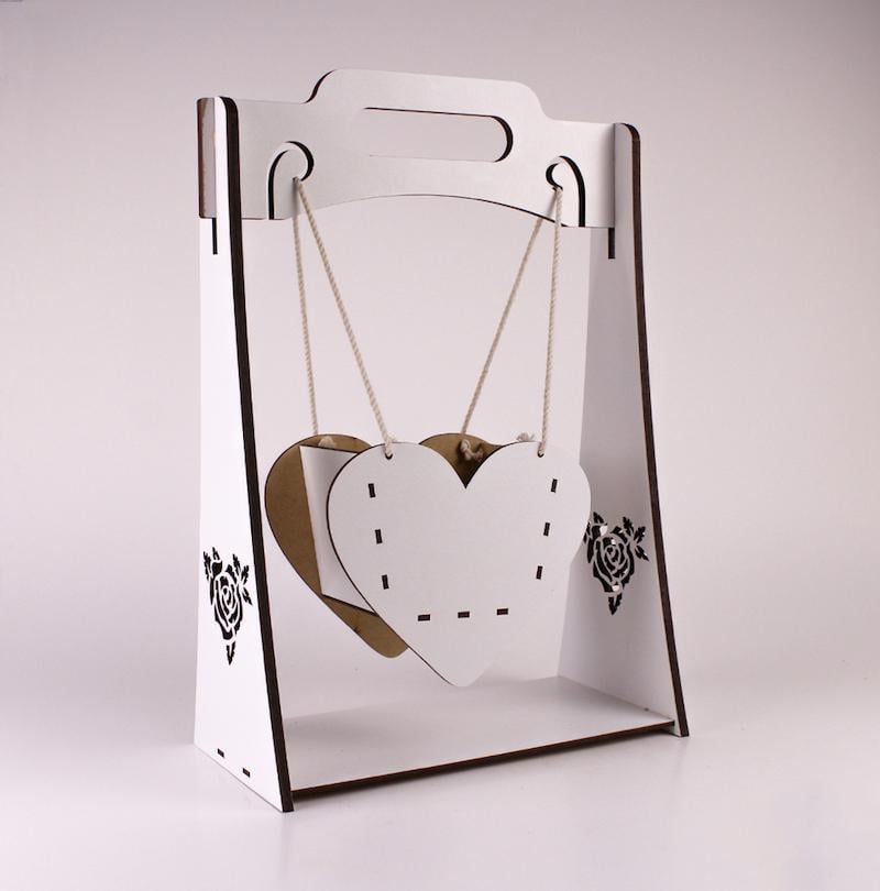 Корзина Гойдалка сердечко (2448)