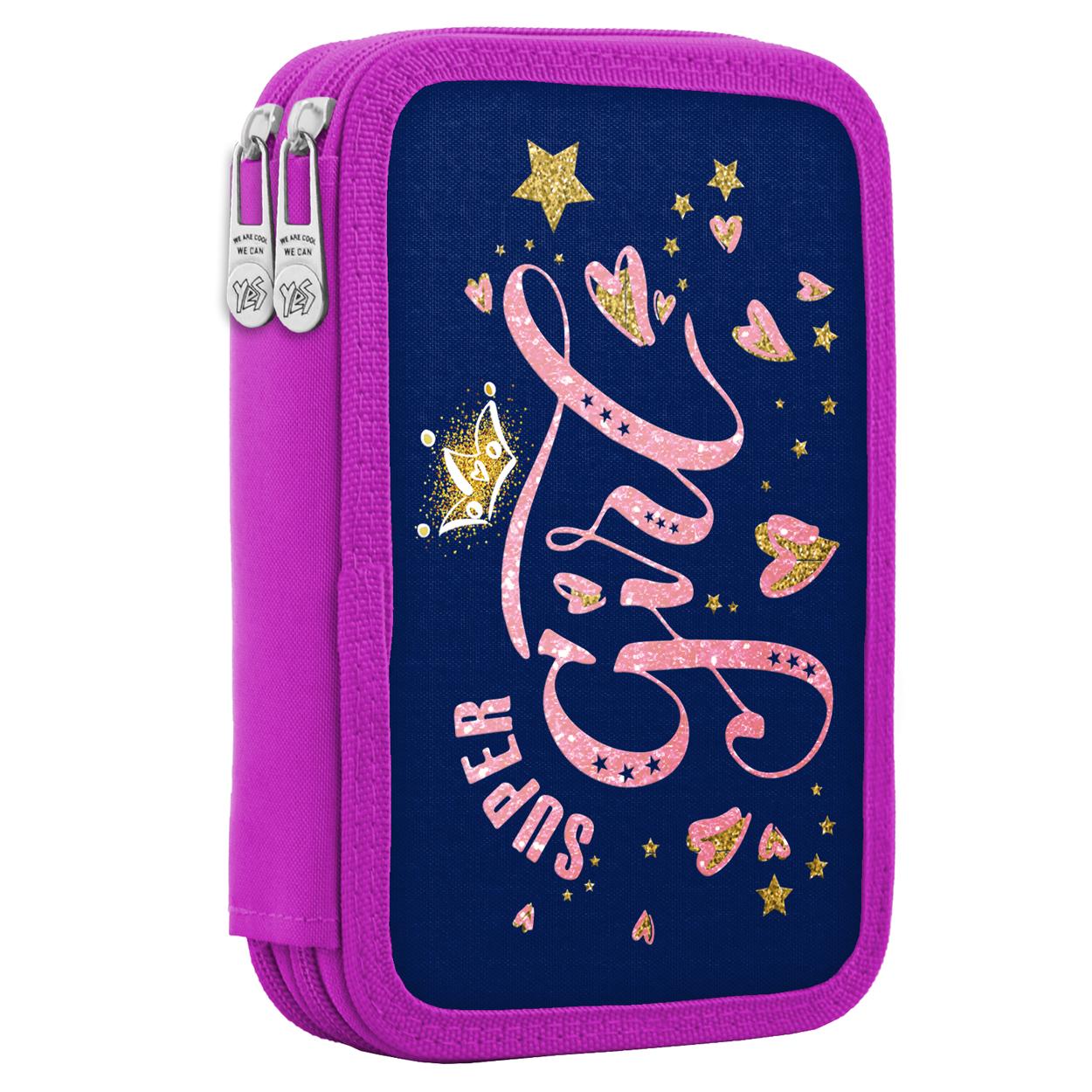 Пенал твердый YES HP-01 Super Girls (532882)