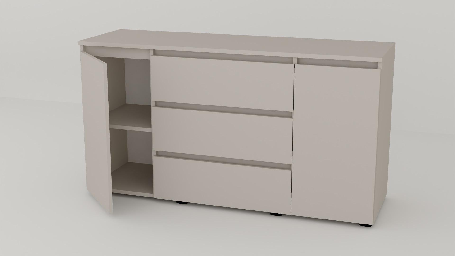 Комод Алекса СН-131/50 140х50х75 см Кашемир