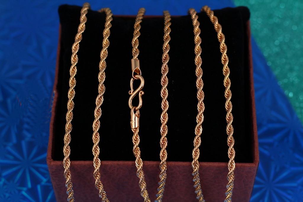 Цепь Xuping Jewelry Канатик 45 см 3 мм Золотистый