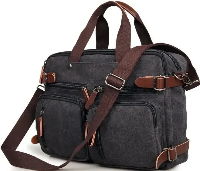 Сумка-трансформер мужская Vintage 14480 Серый (32173461)