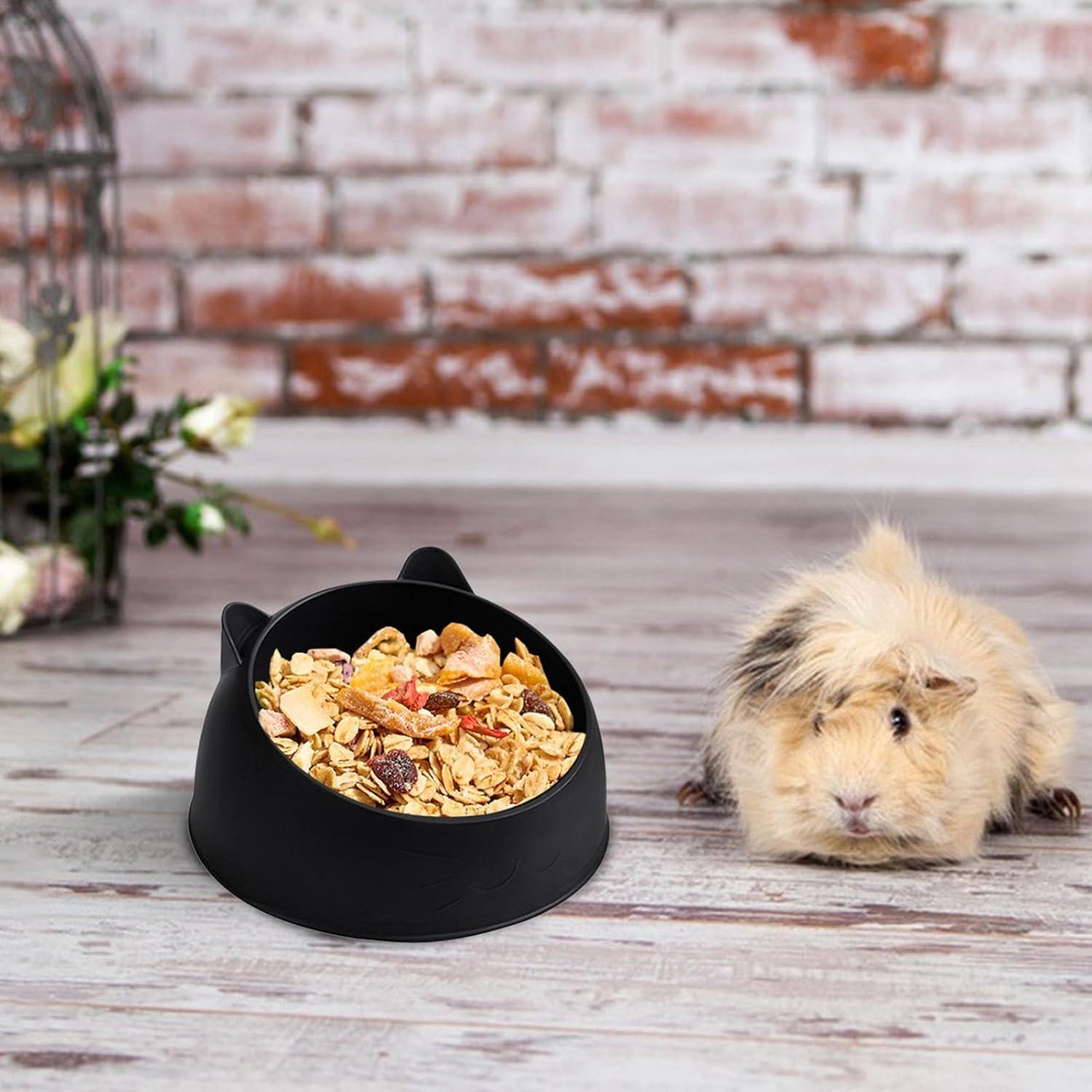 Миска для кормления кошек и грызунов устойчивая с ушками пластиковая 13x7 см Черный (D-0160) - фото 3 Миска для кормления кошек и грызунов устойчивая с ушками пластиковая 13x7 см Черный (D-0160) - фото 3