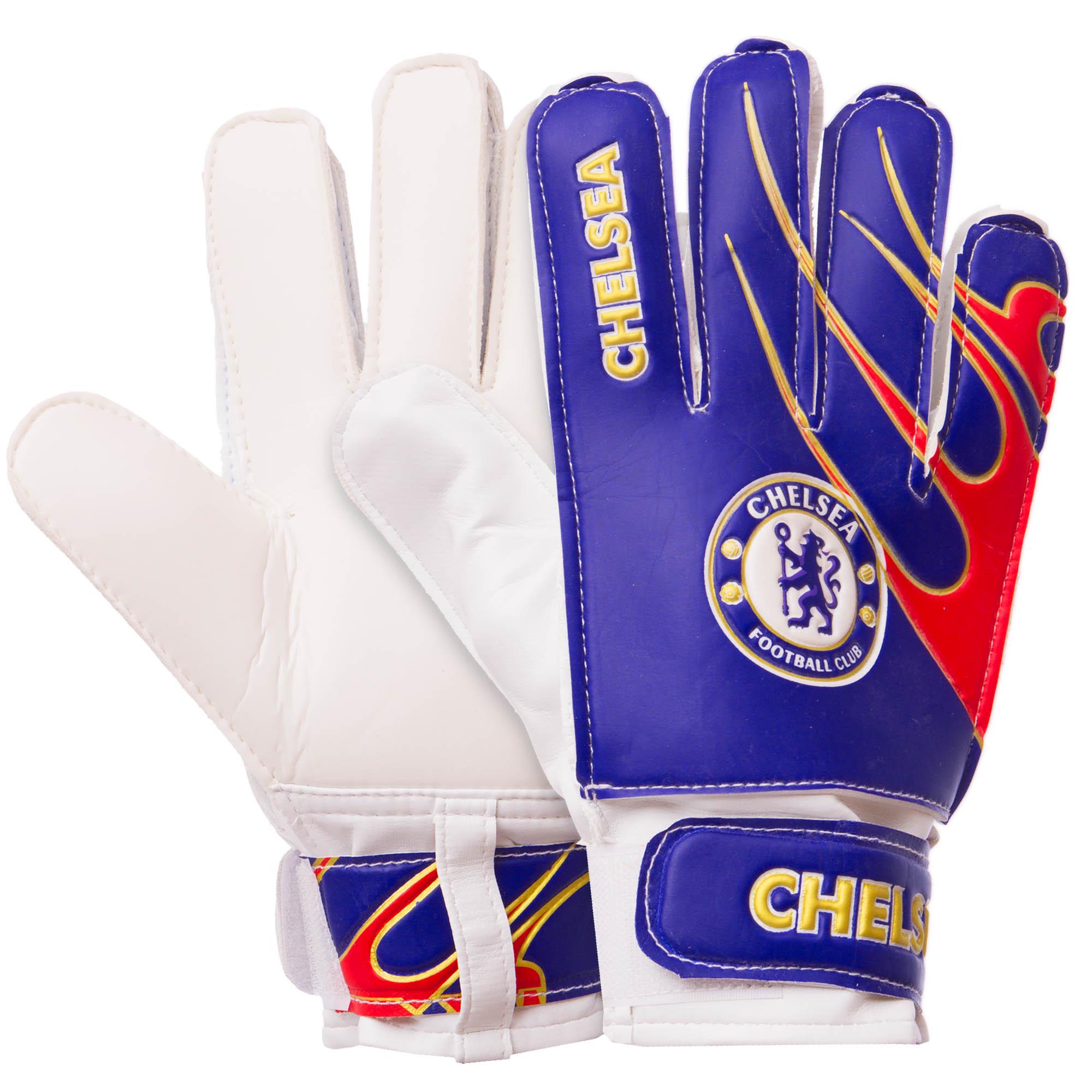 Перчатки вратарские детские Zelart CHELSEA BALLONSTAR FB-0029-03 р. 7 Синий/Красный (DR007837)