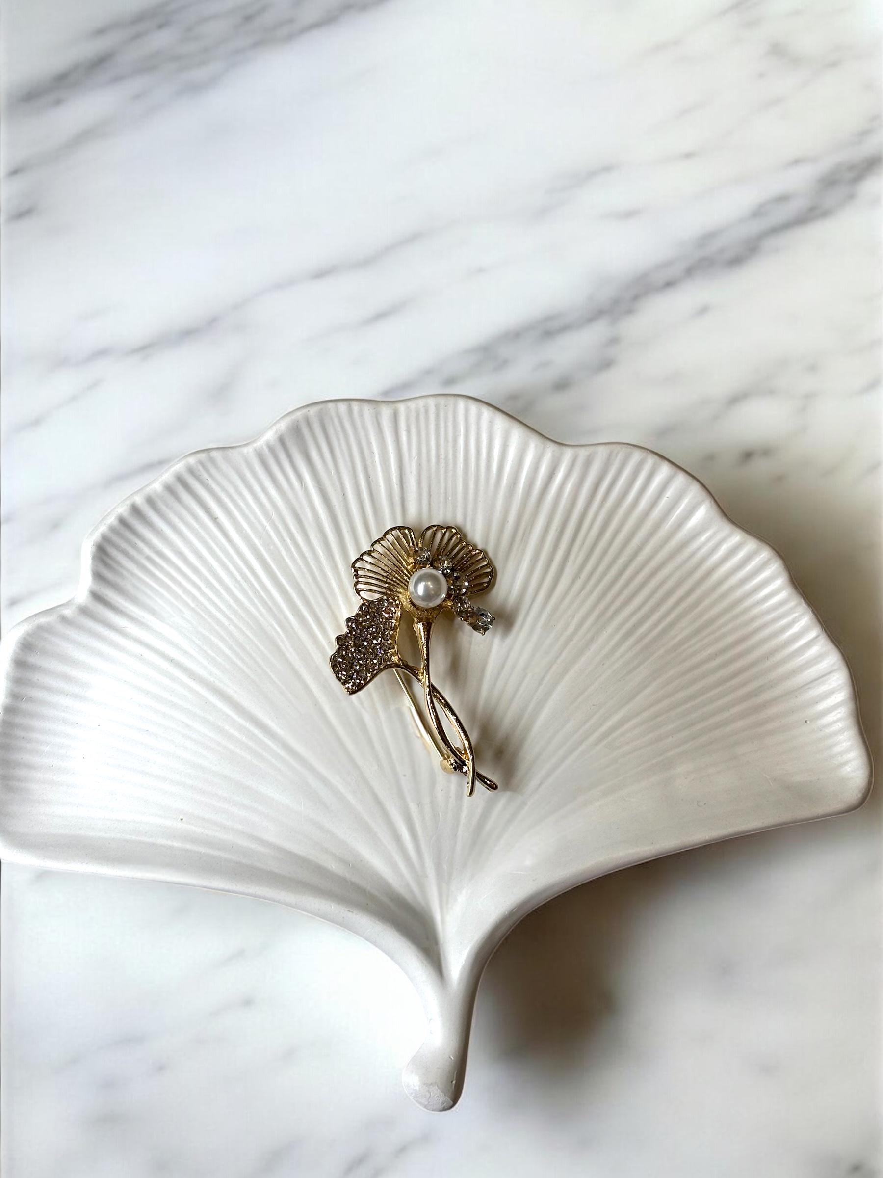 Брошь Mirshine Ginkgo Pearl/Gold (27731900)