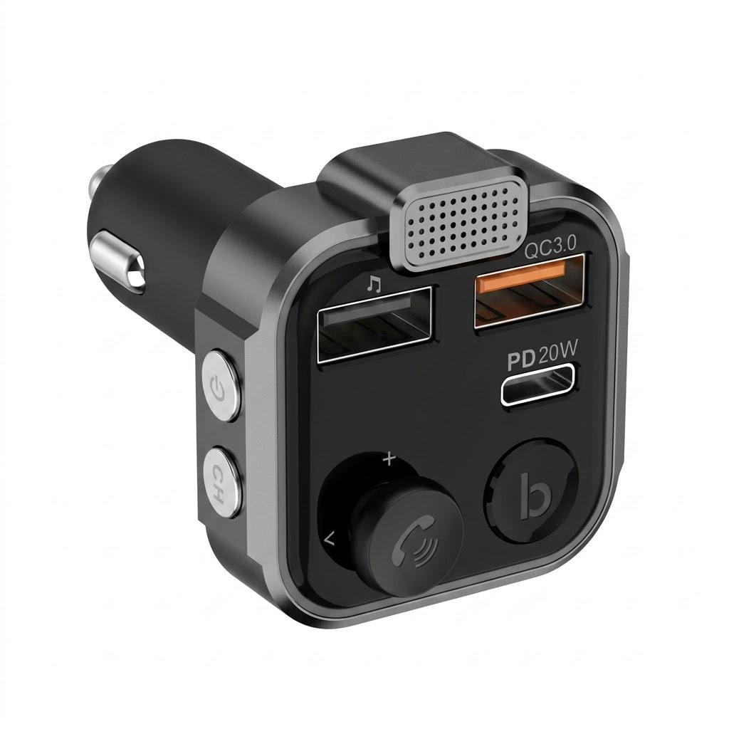 FM-трансмітер Grand-X 99GRX MegaBass з Bluetooth 5.0 та швидкою зарядкою PD/QC (34069114) FM-трансмітер Grand-X 99GRX MegaBass з Bluetooth 5.0 та швидкою зарядкою PD/QC (34069114)