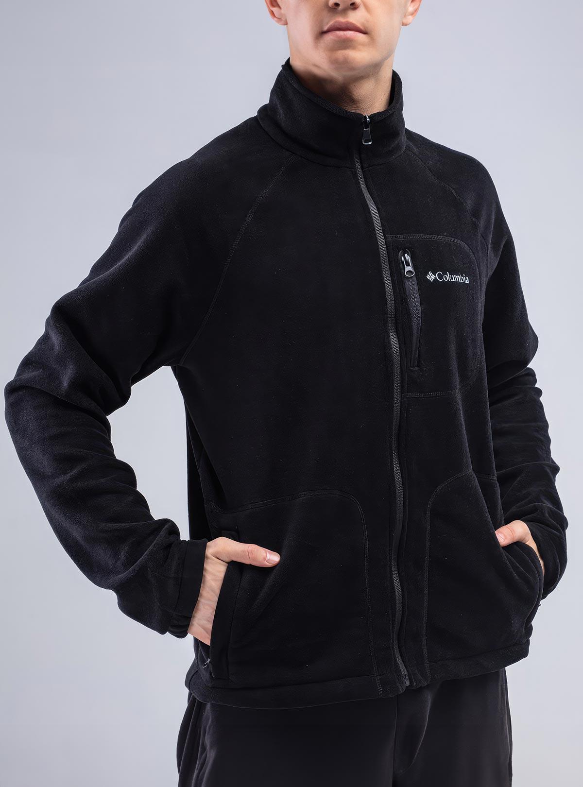 Кофта флісова чоловіча Columbia з кишенями на блискавці зимова спортивна XXXL Чорний (73401) - фото 9 Кофта флісова чоловіча Columbia з кишенями на блискавці зимова спортивна XXXL Чорний (73401) - фото 9