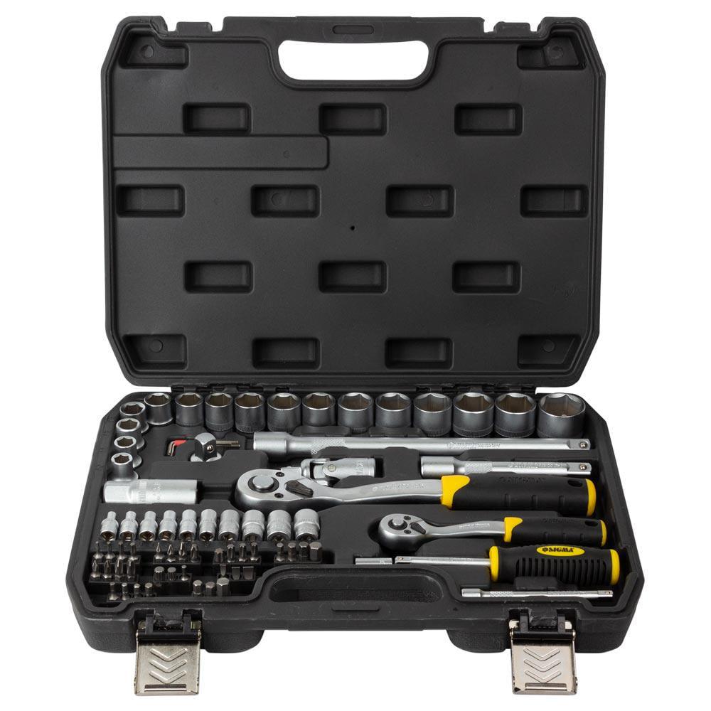 Набір насадок торцевих і біт Sigma CrV mid 1/4" & 1/2" 72 шт. (6003741) - фото 3 Набір насадок торцевих і біт Sigma CrV mid 1/4" & 1/2" 72 шт. (6003741) - фото 3