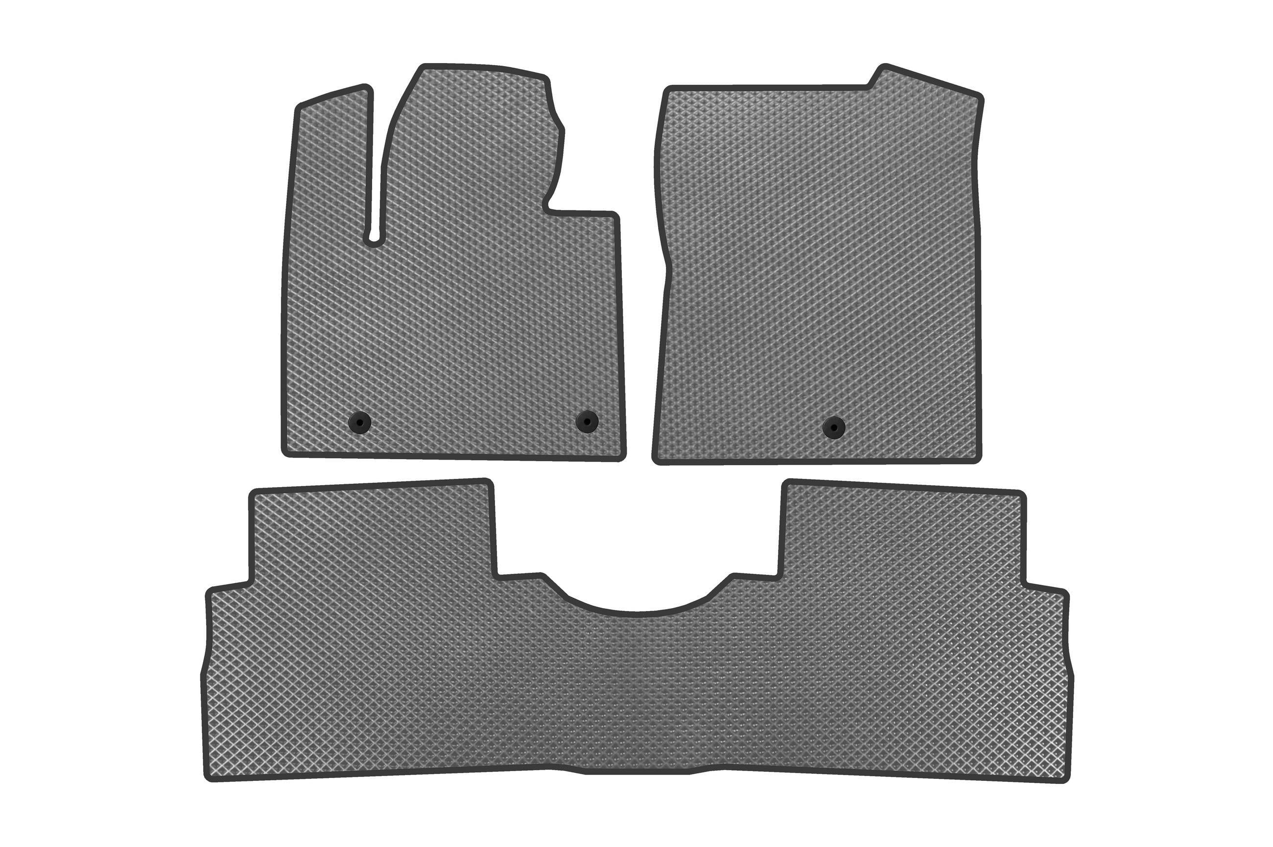 Коврики в автомобиль EVA 2 ряда Digital Designs для Hyundai Santa Fe 4 2018-2023 гг. этилвинилацетат Серый (183943)