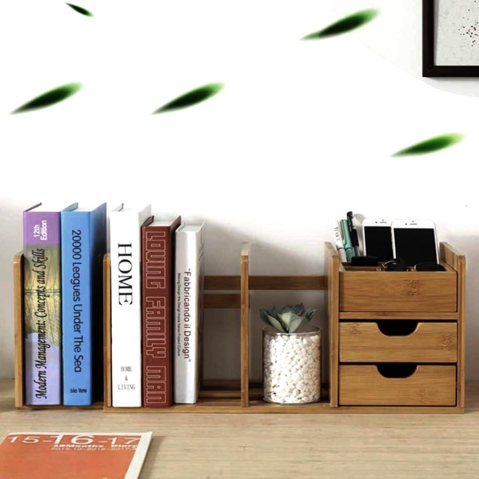 Полка книжная настольная из дерева Кораса Сиена (КПА-007605)