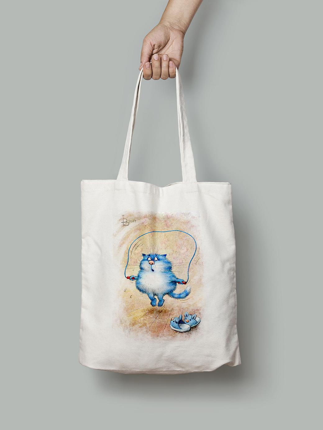 Эко-сумка Фитнес (скакалочка) шопер (rinaz_20172224043_Bag)