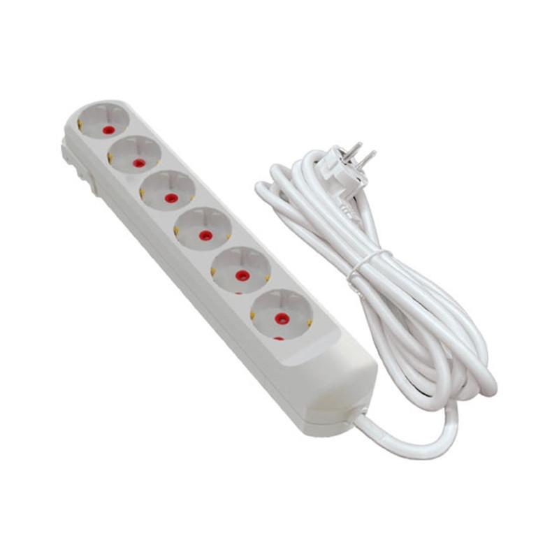 Удлинитель Neomax 3 м 6 гнезд с заземлением Белый (NX501603) - фото 1 Удлинитель Neomax 3 м 6 гнезд с заземлением Белый (NX501603) - фото 1