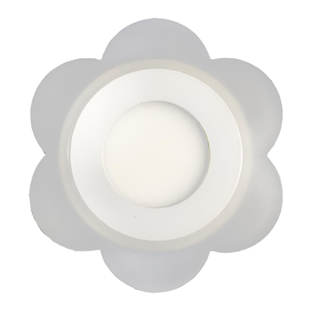 Панель LED Lemanso Молочный ромашка 3W+3W 350Lm 4500K с зеленой подсветкой (LM908)