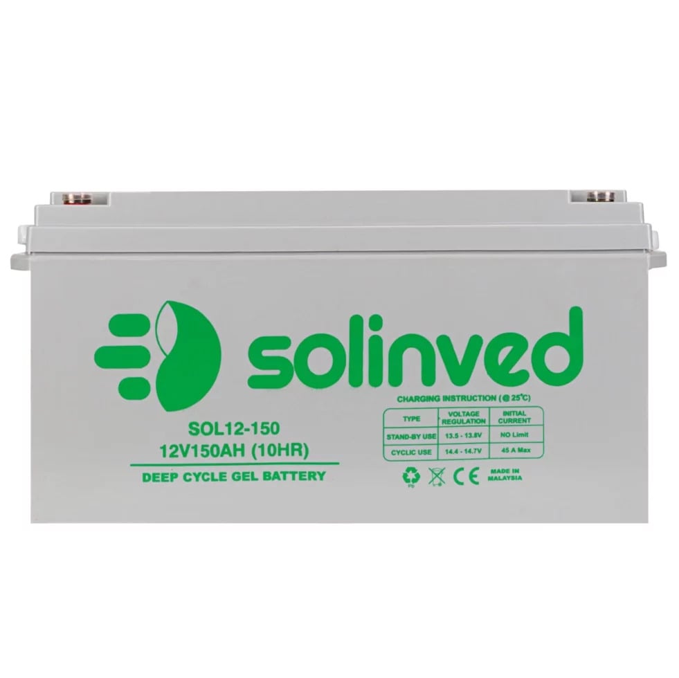 Акумулятор гелевий Solinved 150 Ah 12 В - фото 2 Акумулятор гелевий Solinved 150 Ah 12 В - фото 2