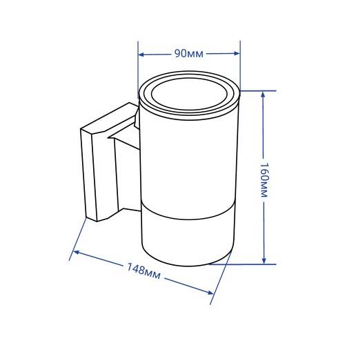 Світильник архітектурний Feron DH0701 Сірий (1315197169) - фото 4
