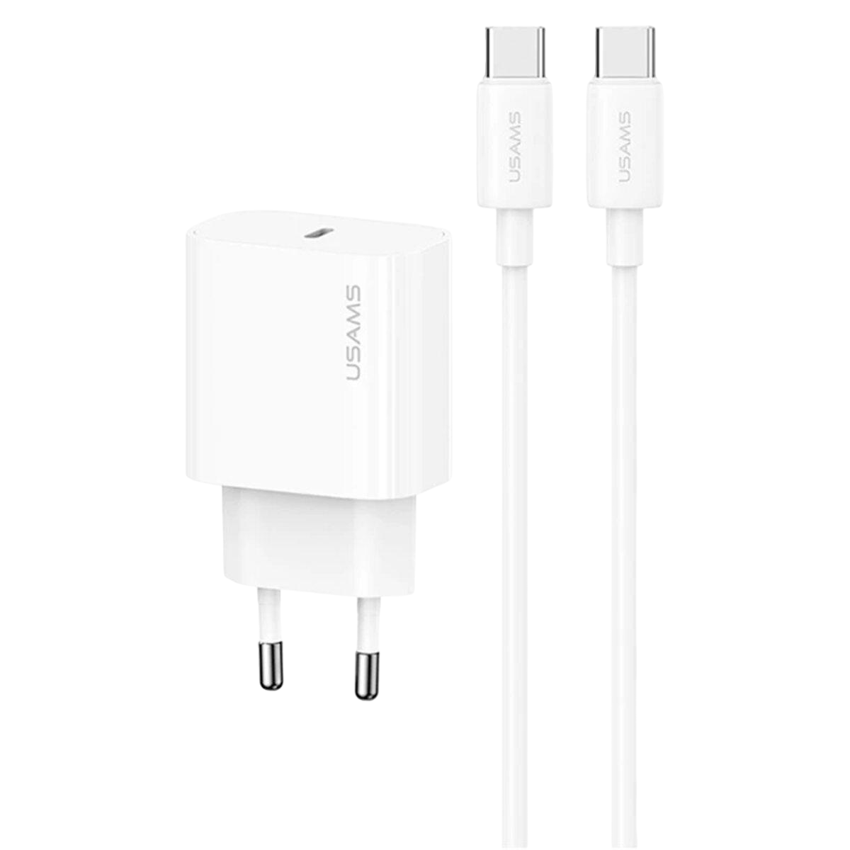 Зарядное устройство Usams-OYXLTZ01 Fast Charger Kit Yi Series White (20799972)