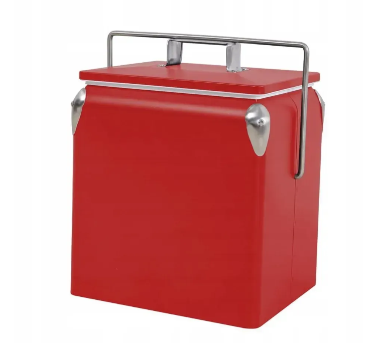 Холодильник портативний ESTI&ESTA сталевий 32х23,5х37 см 13 л Червоний (CM-3200-A-MP-1)