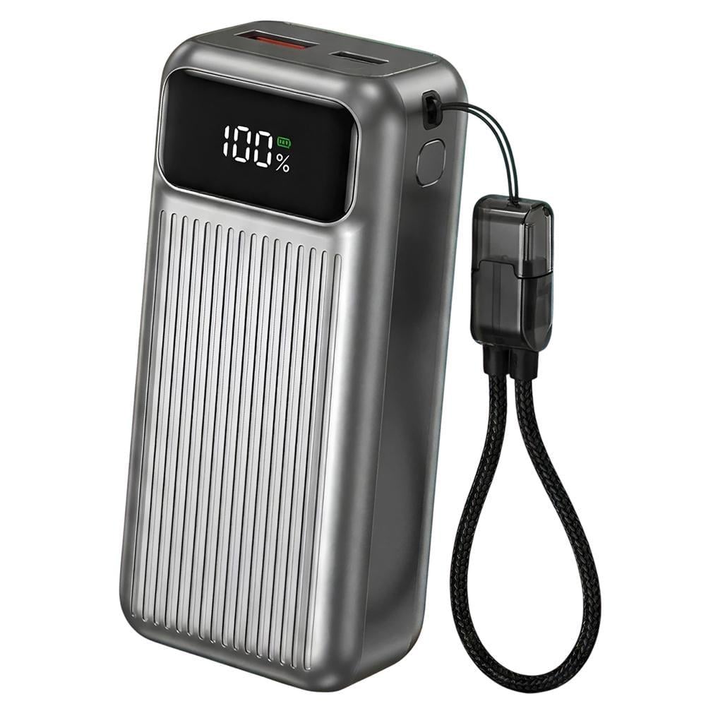 Повербанк Andowl Q-DC389X1 с кабелем-ременем Type-C/USB-A 15000 mAh 22,5W (609edbb4)
