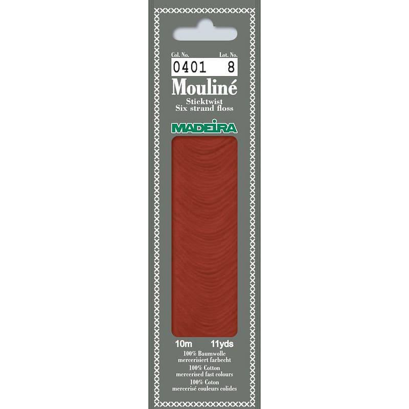 Нитки мулине Madeira 0401 Mouline Терракотовый
