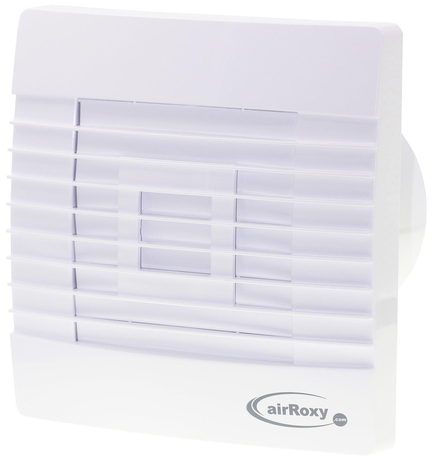 Вентилятор витяжний побутовий AirRoxy pRestige 100 ZG автоматичні жалюзі (VT868)