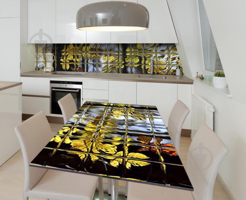 Наклейка 3Д виниловая на стол Zatarga «Листья за стеклом» 650х1200 мм (Z183397/1st) Наклейка 3Д виниловая на стол Zatarga «Листья за стеклом» 650х1200 мм (Z183397/1st)