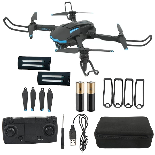 Квадрокоптер RC X6 Pro Plus 4K і HD камери барометр 2акб Black (d364)