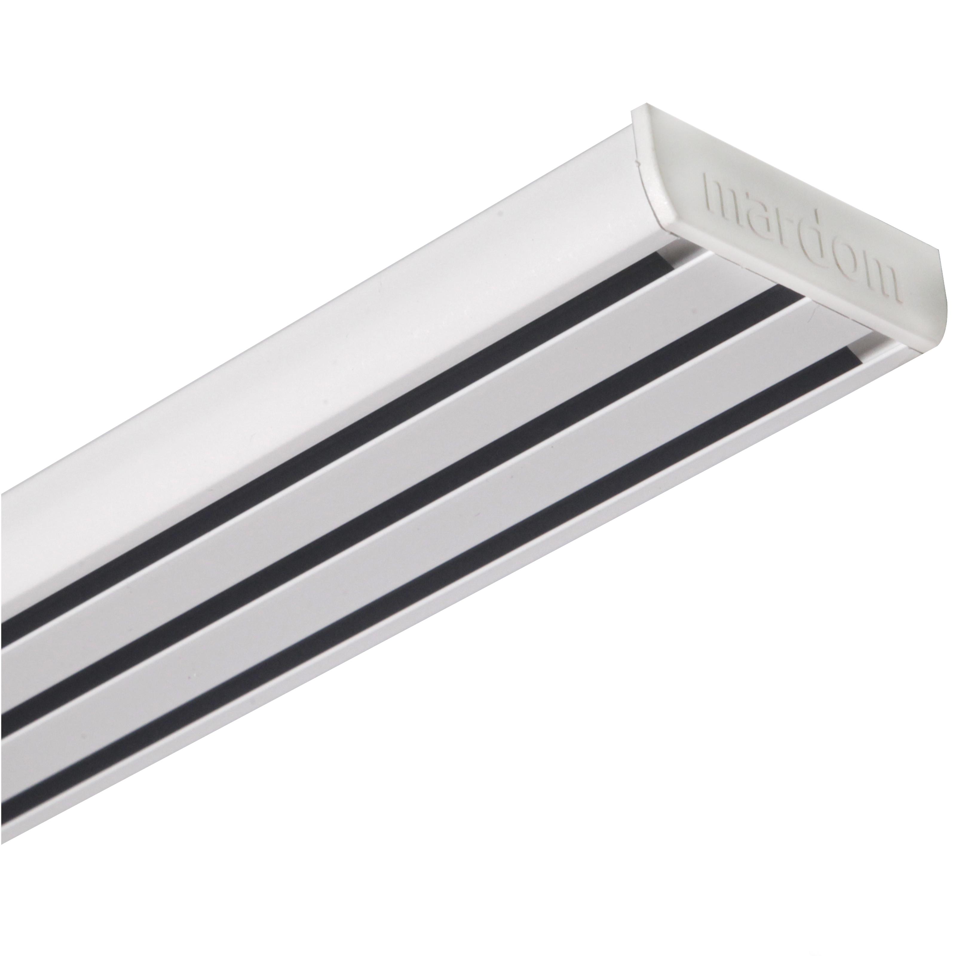 Карниз потолочный Шина Mardom алюминиевый 3-полосный 200 см Белый - фото 2 Карниз потолочный Шина Mardom алюминиевый 3-полосный 200 см Белый - фото 2