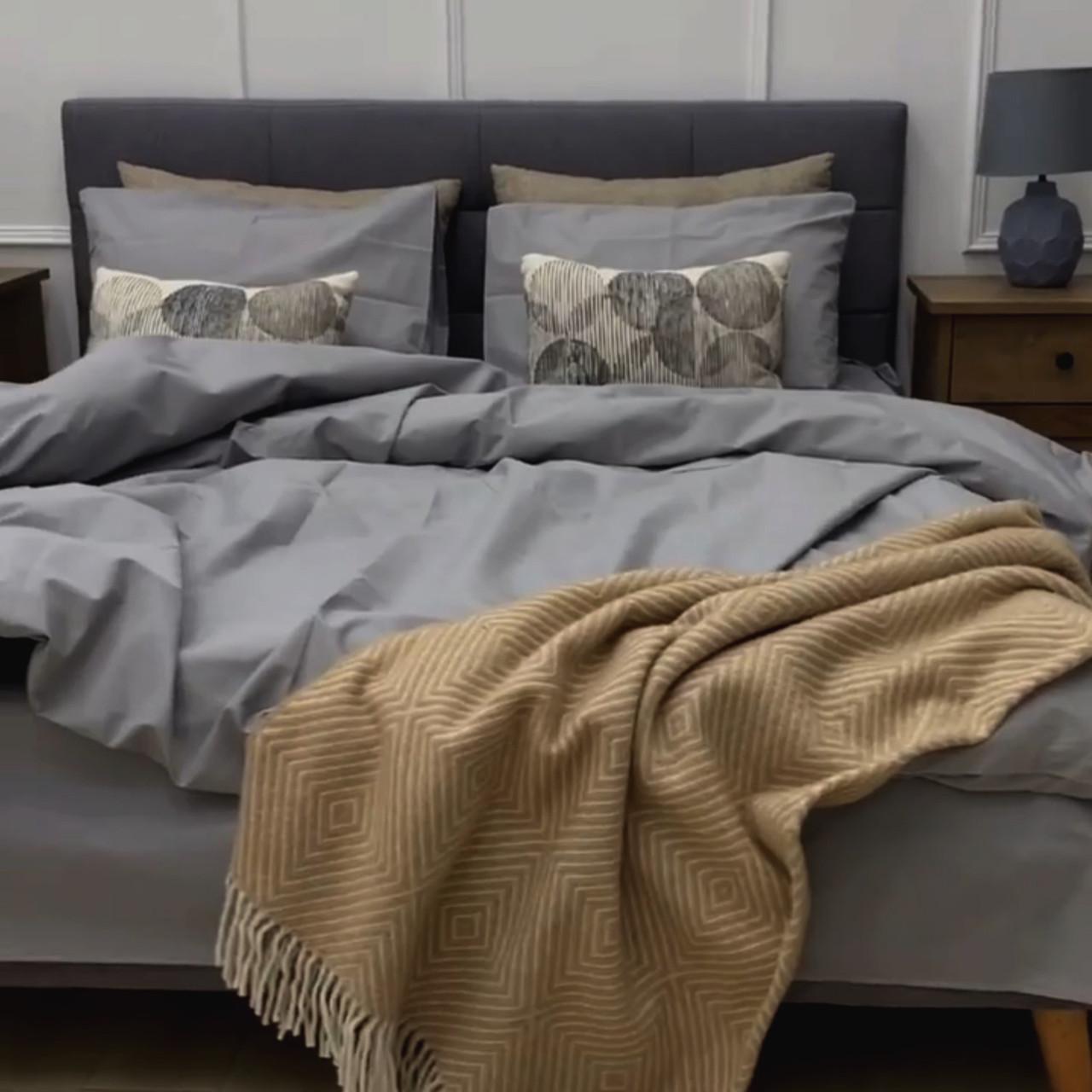 Пододеяльник односпальный поплин Lux 135х215 см Серый (2218551814)