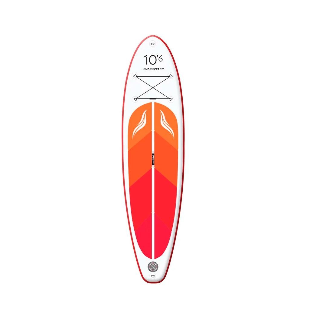 Доска SUP AERO Board 2.0 надувная 320х15х80 см 10,6' Red orange - фото 1