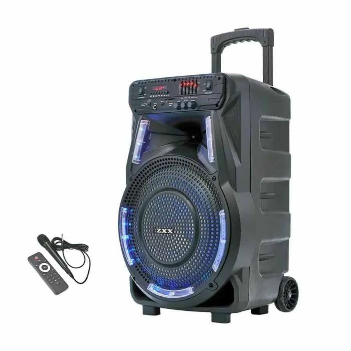 Колонка портативна TWS ZXX-7373 з мікрофоном/пультом з підсвічуванням 12" (25996078)