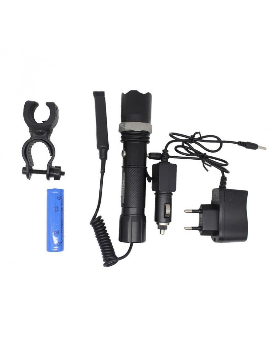 Ліхтар акумуляторний Watton WT-040 світлодіодний для велосипеда та гвинтівки - фото 3 Ліхтар акумуляторний Watton WT-040 світлодіодний для велосипеда та гвинтівки - фото 3