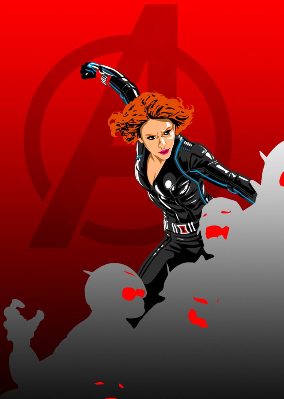 Картина GeekLand Black Widow минимализм (BW.09.027) Картина GeekLand Black Widow минимализм (BW.09.027)