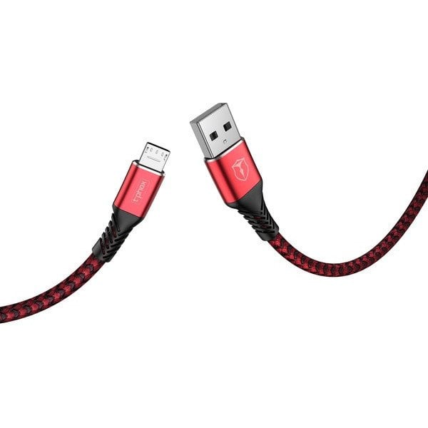 Кабель T-Phox Jagger T-M814 Micro USB 1 м Red - фото 3